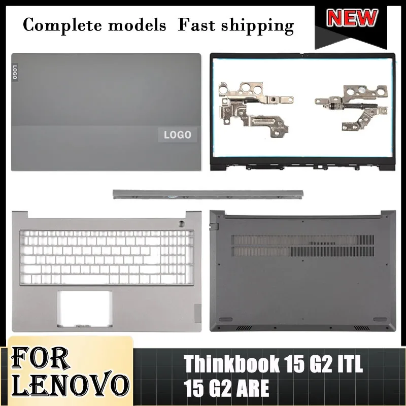 

Новинка, оригинальная задняя крышка для Lenovo Thinkbook 15 G2 ITL 15 G2, это ЖК-дисплей, передняя панель, Упор для рук, нижняя крышка корпуса, петли, серебристая крышка