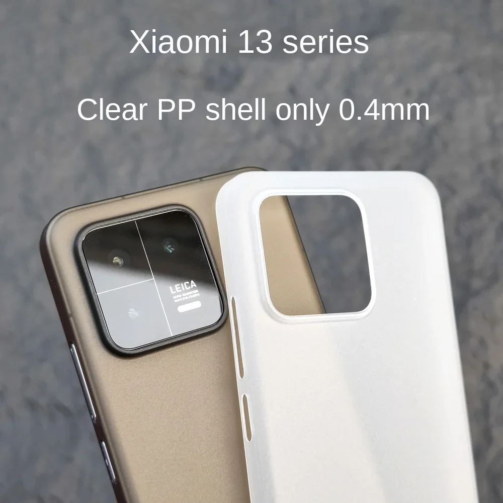 0.3mm Ultra Thin Hard Soft Case For XIAOMI 13 14 pro Matte PP Back Cover