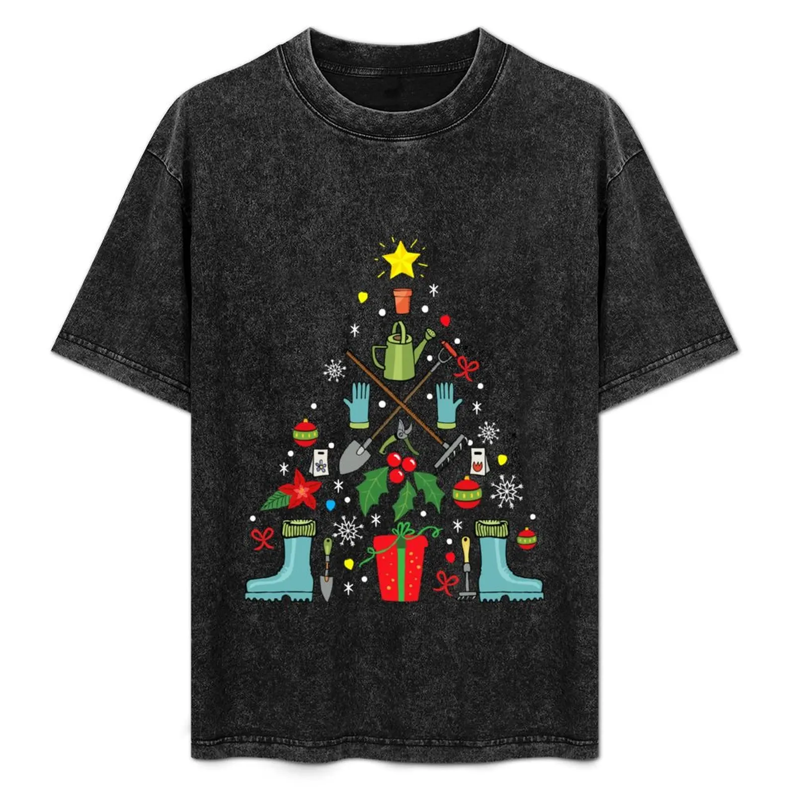 

Garden Christmas Ornament Tree Funny Gardening Gardener Xmas T-Shirt tees cheap stuff funny t shirts for men