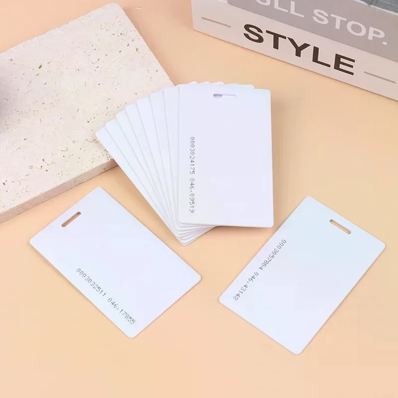 10 шт. ID с кодом перезаписываемые композитные ключевые карты TK 4100 чип частота RFID-карта копируемый сменный дубликатор белая карта