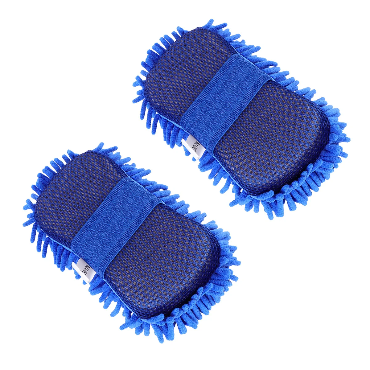 

2 Pcs Car Buffing Towel Wash Brush Sponge Mop Cleaning Tool Window Polishing Pads