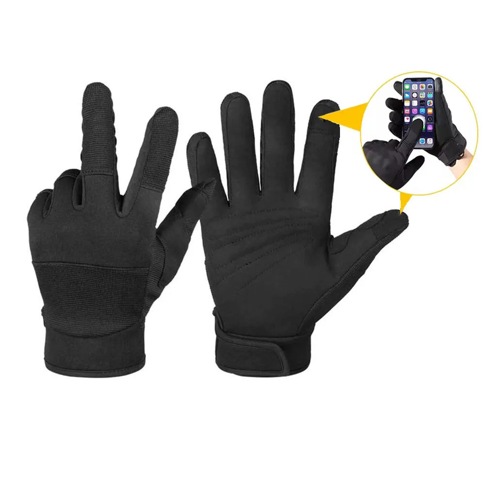 قفازات تكتيكية تعمل باللمس قفازات كاملة الأصابع قشرة صلبة من الصوف القتالي الادسنس الصيد التنزه دراجة الدراجات التزلج المضادة للانزلاق الرجال