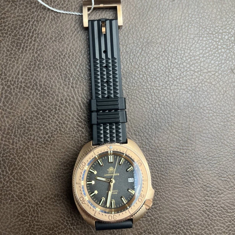 

ADDIESDIVE Fashion CUSN8 Bronze NH35A Sapphire Glass Watch Automatic Mechanical Diving Wristwatch For Men AD2097 NEW Man Watches