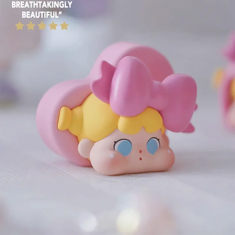 QOQO MINIFACE Pink Birthday Series Mini Blind Box Guess Bag Mystery Box Toys Doll Cute Anime Figure Desktop Ornaments Gift