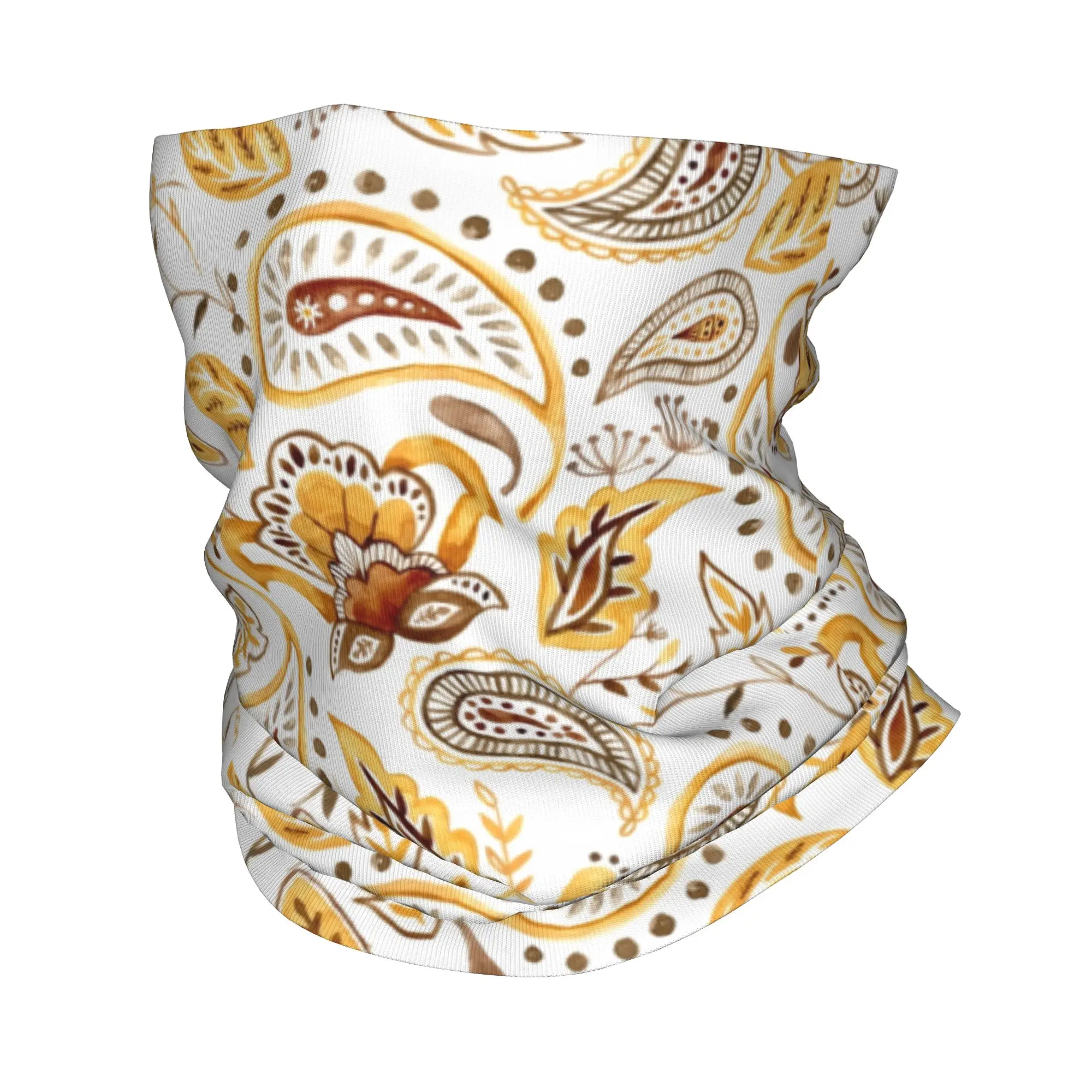 

Многофункциональный шарф-бандана в стиле пейсли с цветочным узором для мужчин и женщин: зимний, для походов, катания на лыжах, в стиле бохо, богемный, с цветочным арт-дизайном, для защиты лица