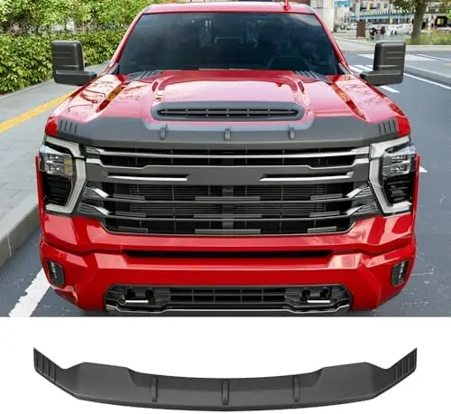 

Upgraded TPE Hood Protector for 2020-2026 Chevy Silverado 2500HD/3500HD – Durable Deflector Replacement