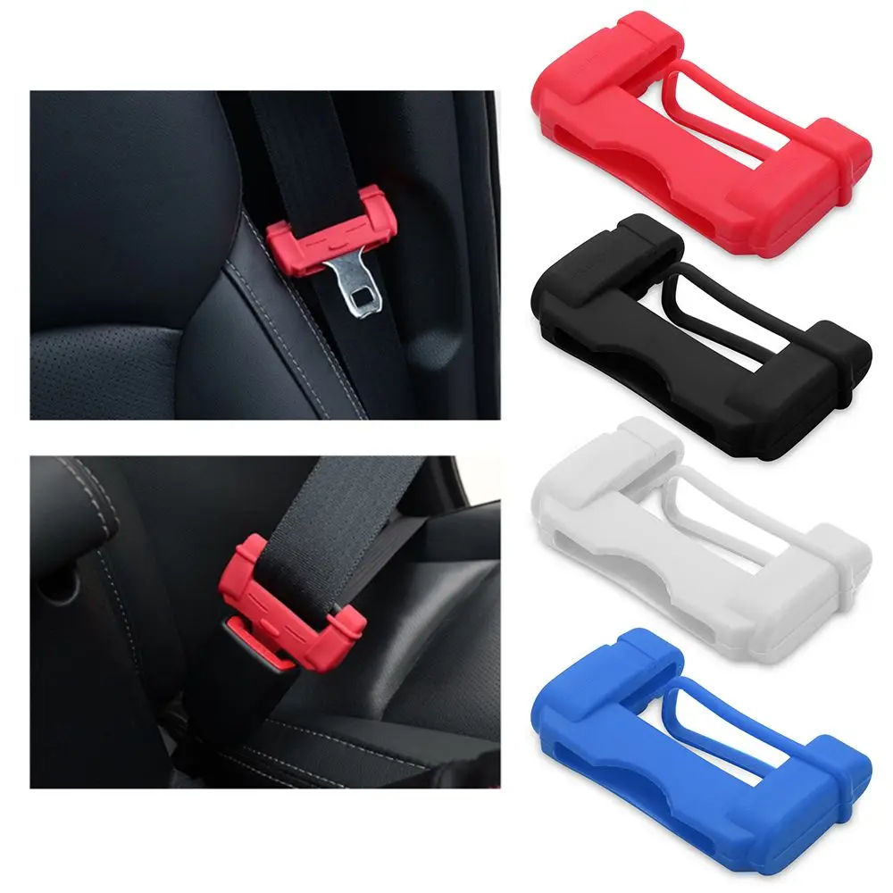 1PC silicone car seat belt buckle protection anti-collision cover, seat belt buckle clip cover, practical passenger seat cover