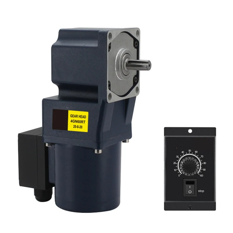 

Двухступенчатый мотор-редуктор 220 В с низкой скоростью вращения и переменной скоростью, прямоугольный мотор-редуктор переменного тока с регулятором скорости