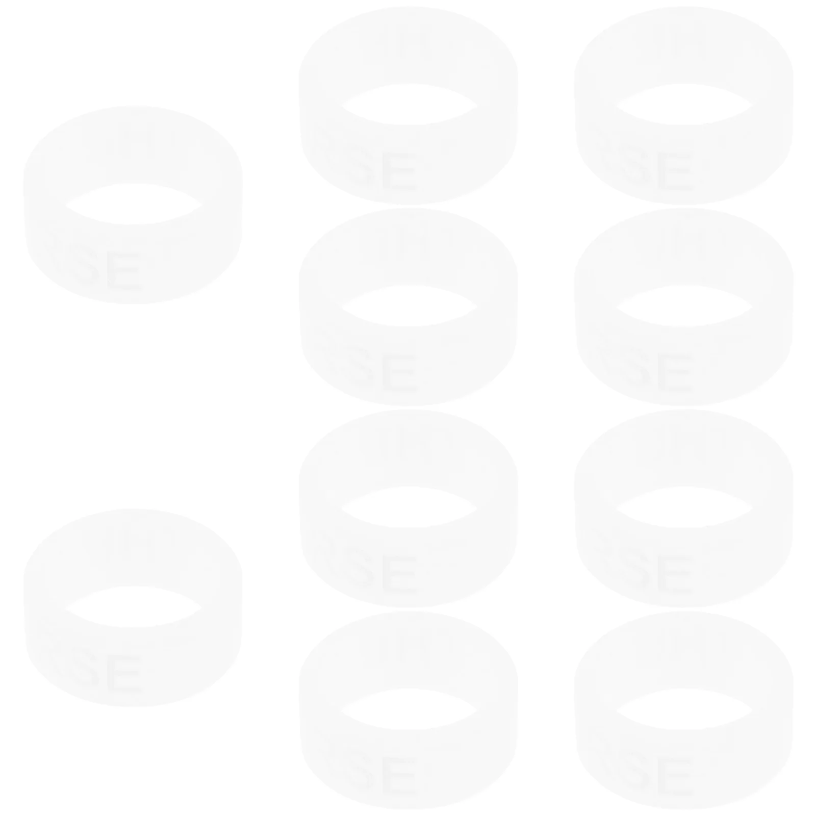 

10Pcs Glow in Dark Drumstick Rings Silicone Anti Slip Grip for Drumming Practice Accessories Musical Instrument