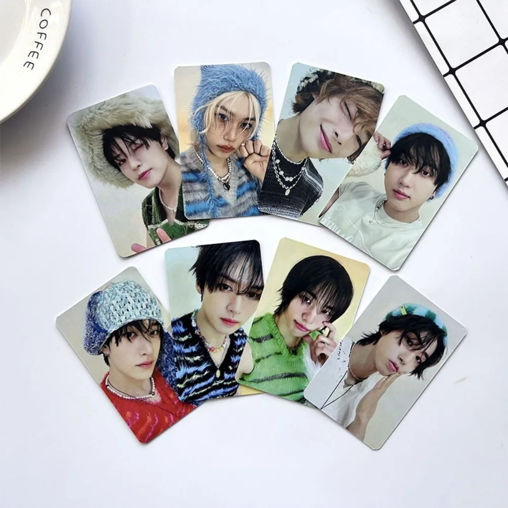 8Pcs/Set Kpop Group New Album ATE LOMO Card High Quality HD Photo Print Collectible Gift Celebration Postcard Small Cards