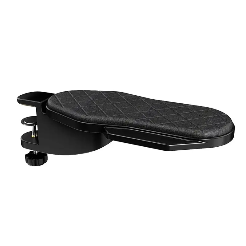 AU61- Wrist Rest Shelf, Desk Extender Tray, Ergonomics Desk Extender Tray, Table Mount 180° Swivel Elbow Support