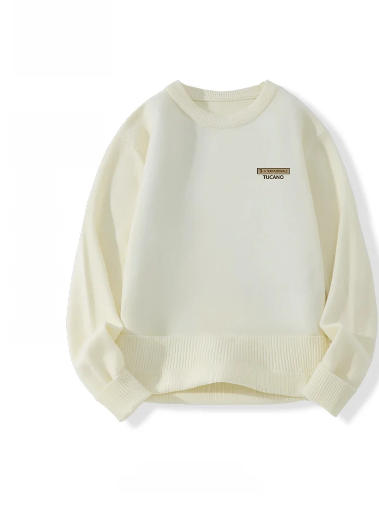 

Thiened круглый вязаный свитер для мужчин, повседневная внутренняя одежда TUCANO, мягкий удобный зимний сезон, длинный све