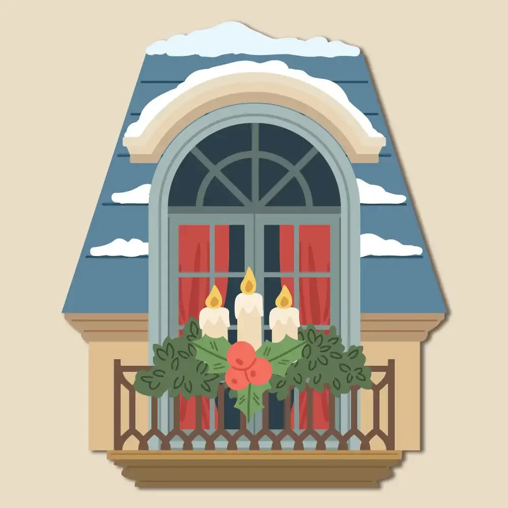 2024 New Christmas House Window Collection Cutting Dies For DIY Decorating Scrapbook Paper Card Album Embossing Craft Die - view 5