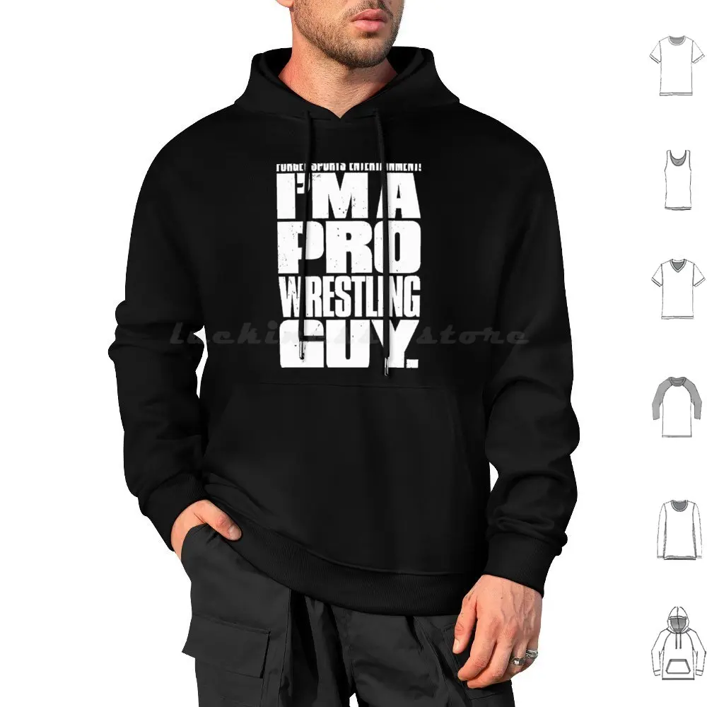 Pro Wrestling Guy Hoodie cotton Long Sleeve Pro Wrestling Cm Punk Indy Wrestling Wrestling Wwf