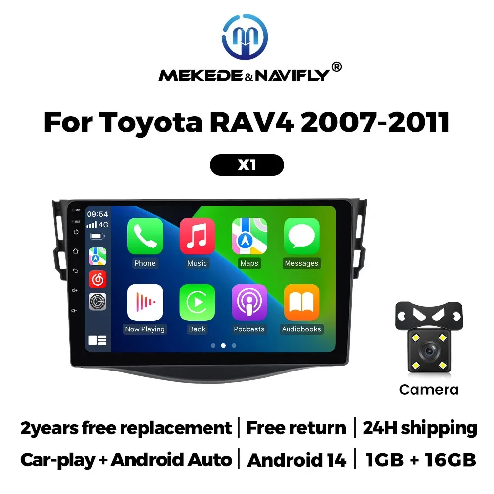 Android 14 Car Radio For Toyota RAV4 RAV 4 XA30 2005 - 2013 Autoradio Multimedia Player Car Intelligent System Wireless CarPlay image 3