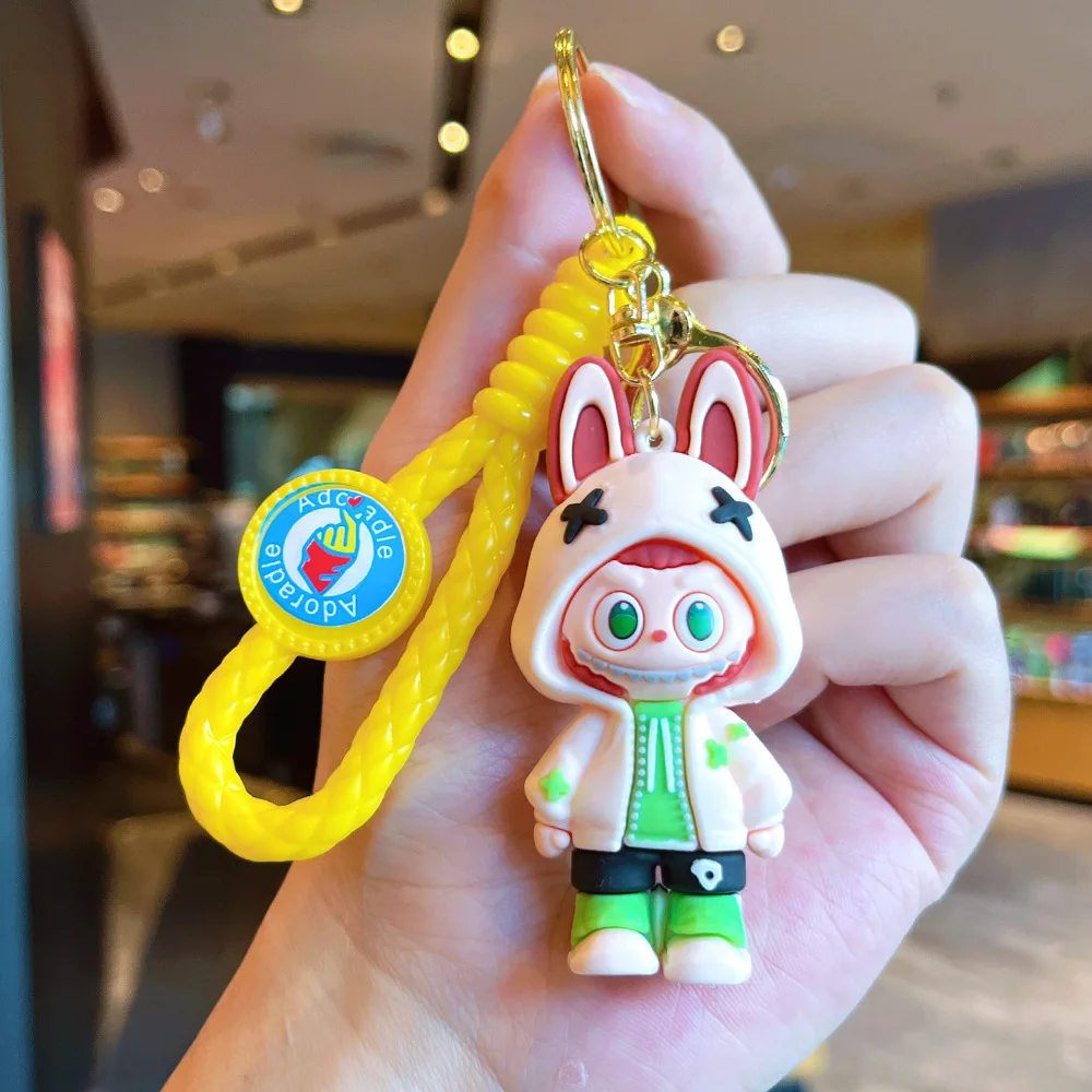 น่ารักรุ่น Q ตุ๊กตา Bucktooth Boy Key CHAIN หลายสีประณีตกระเป๋าเป้สะพายหลังจี้พวงกุญแจรถเด็กชายและเด็กหญิงของขวัญ