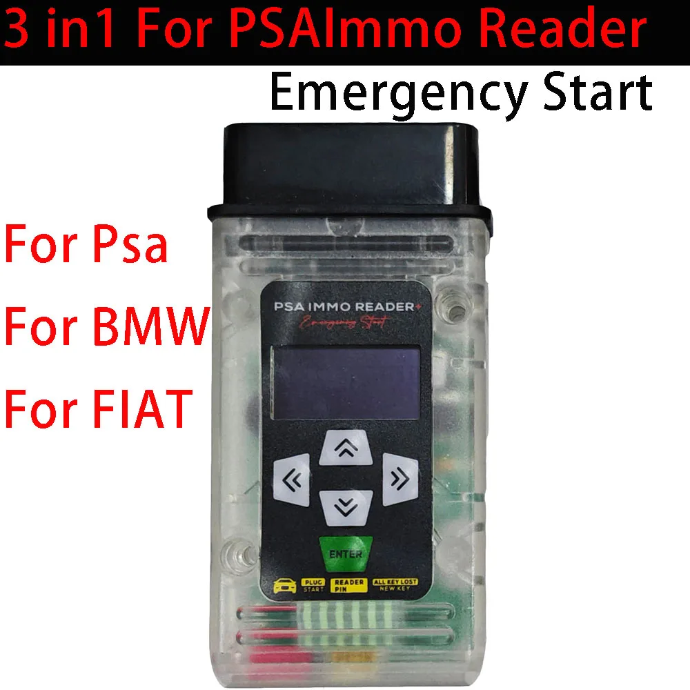 For Psa Immo Reader Emergency Start 3 IN 1 for BMW IGNITION TOOL for FIAT Bypass EMERGENCY START Key Simulator