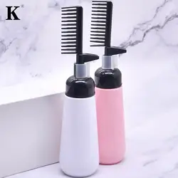 130/150/200Ml Professional Hair Coloring Comb Empty Hair Dye Bottle with Applicator Brush Dispensing Salon Hair Styling Tool