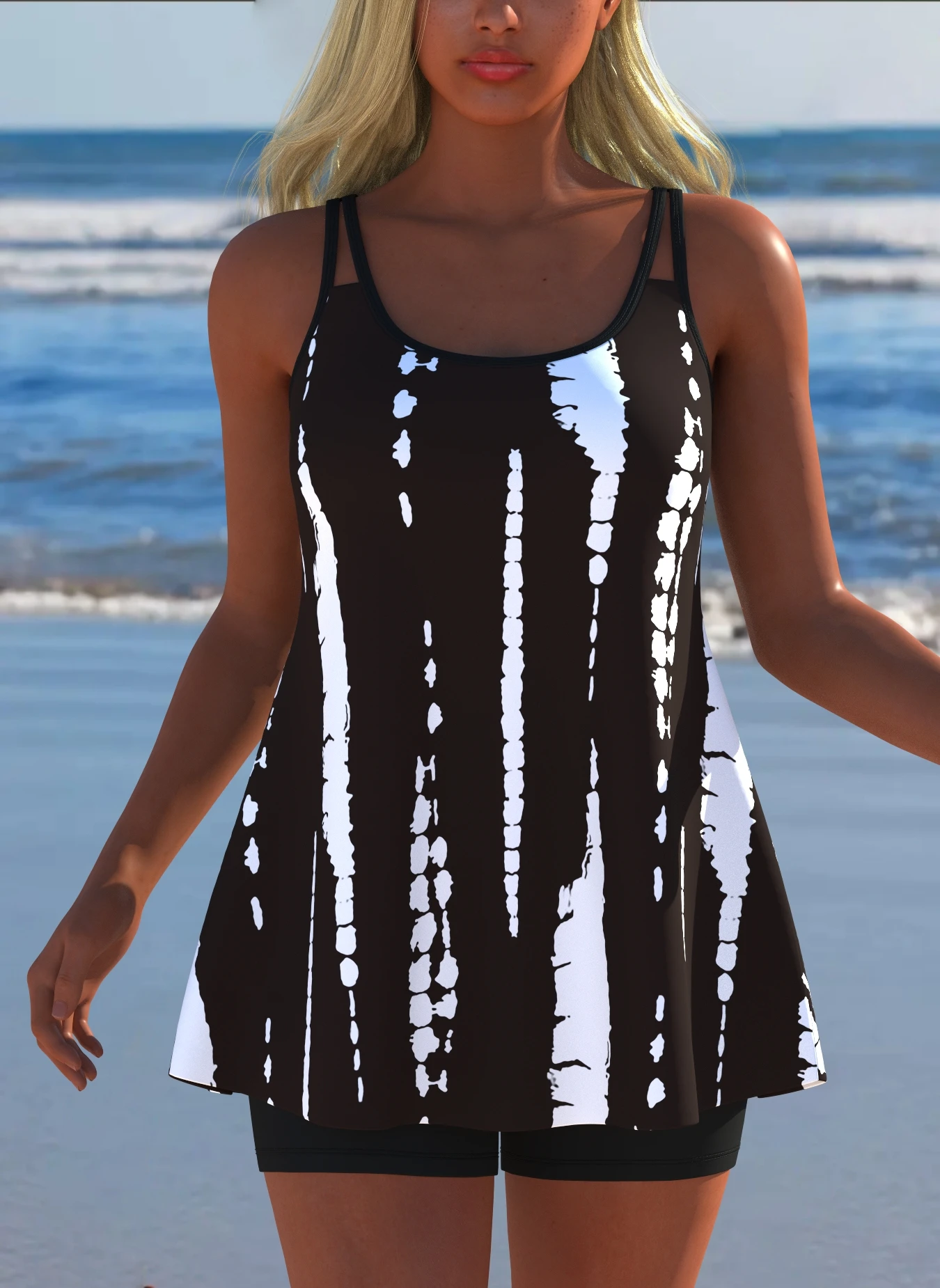 Women's Swimwear Swimming Suit Beach Outfits Summer Beach Festival Vacation Travel Sexy Luxury Modern Two Piece Set Tankinis