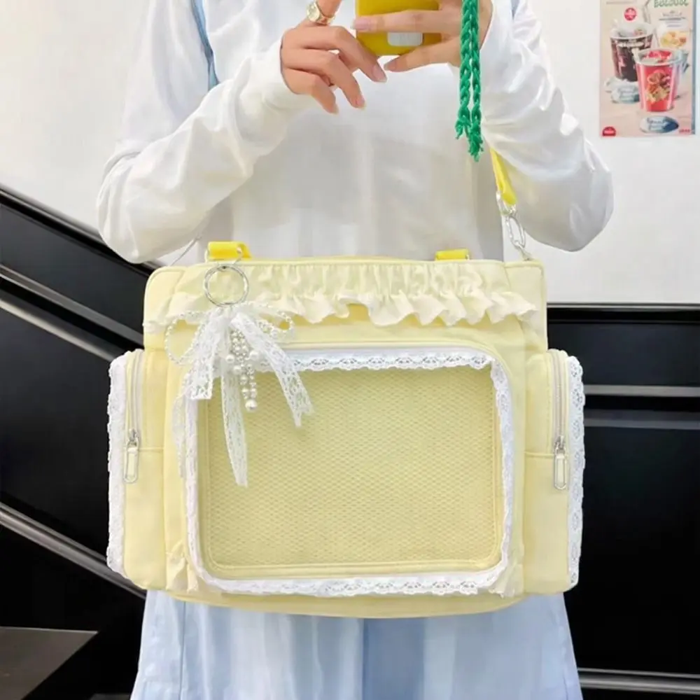 Neue Y2K Japanische Ita-Tasche Transparente Große Umhängetasche Lolita Schultertasche für Damen – Detail 9