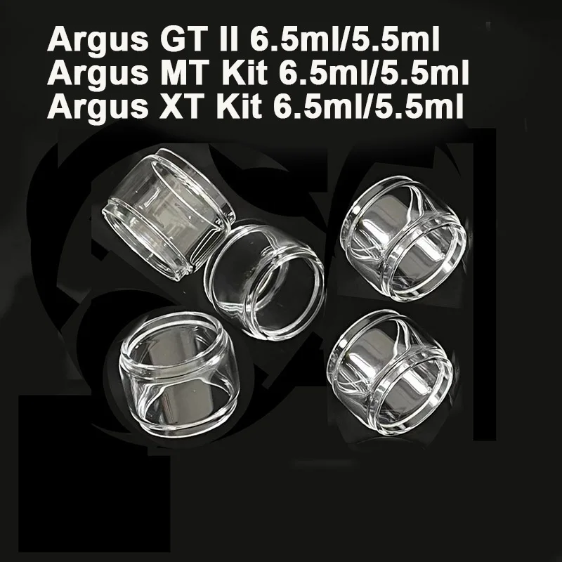 Tanque de vidrio de burbujas para Argus GT II 2 Argus MT Kit Argus XT, Kit de 6,5 ml, 5,5 ml, contenedor de vidrio gordo, 5 piezas