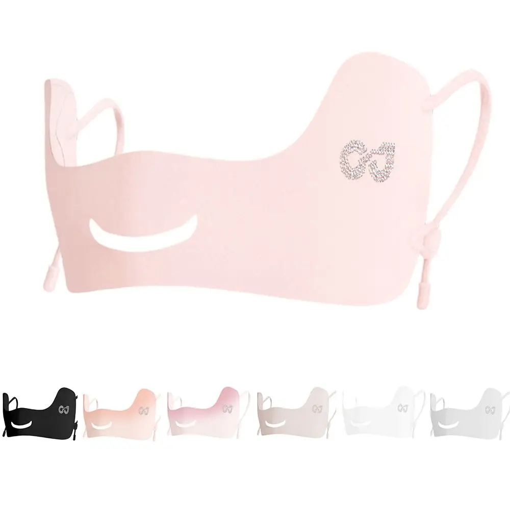 

Летняя солнцезащитная маска из ледяного шелка UPF50 + дышащая женская маска для лица Половина лица Бабочка Солнцезащитная маска для лица для занятий спортом в гольфе