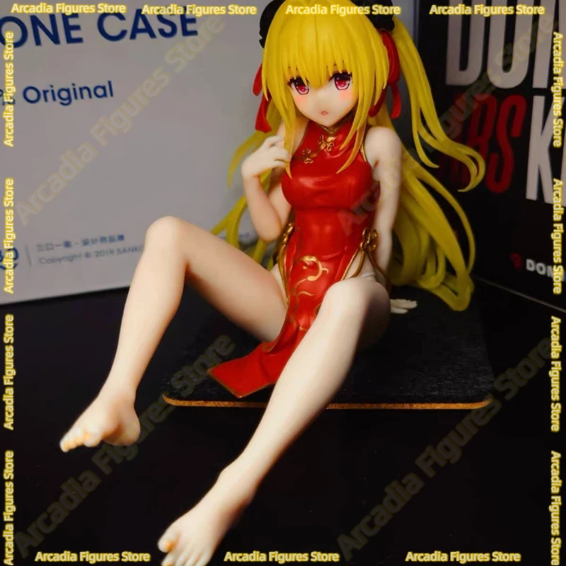 

In Stock Original Genuine TAiTO Desktop Cute To Love Ru Darkness Konjiki No Yami with Cheongsam Animes Figurine PVC Model Dolls