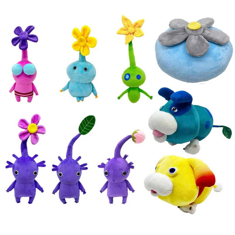 

1/2pcs Ice Pikmin Stuffed 4 Plush Toys Flower Bud Leaf Plush Doll Cartoon Plush For Kids Toy Boys Girls Birthday Gift