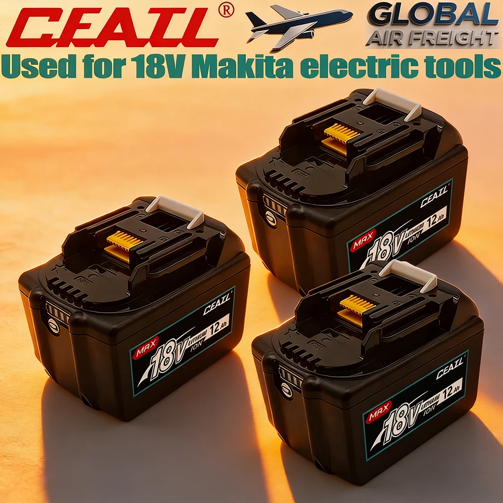 

18Ah/15Ah/12Ah for Makita 18V Battery DHP487 BL1830B BL1850B BL1850 BL1840 BL1860 BL1815 Replacement Lithium Battery