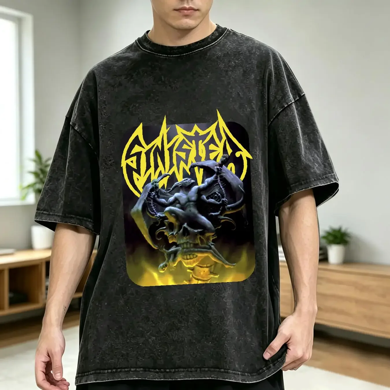 washed T Shirt Vintage 1995 SINISTER Hate XL Death Metal 90s Cannibal Corpse Entombed long or short sleeves vintage Washed