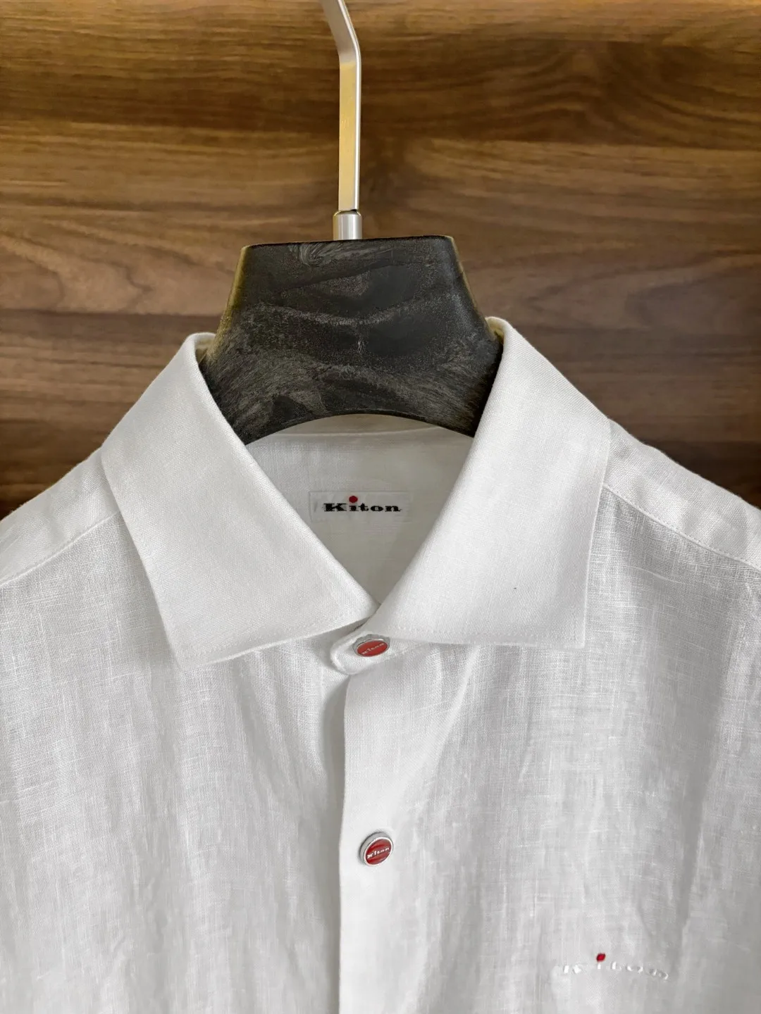 ملابس رجالية فاخرة خفيفة أوروبية وأمريكية من كيتون 25 قميص كتان صيفي كاجوال أنيق بأكمام قصيرة #4