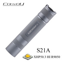 Flashlight Convoy S21A with XHP50.3 HI R9050 Linterna Led High Power Torch Flash Light EDC Lanterna Camping Fishing Work Lamp