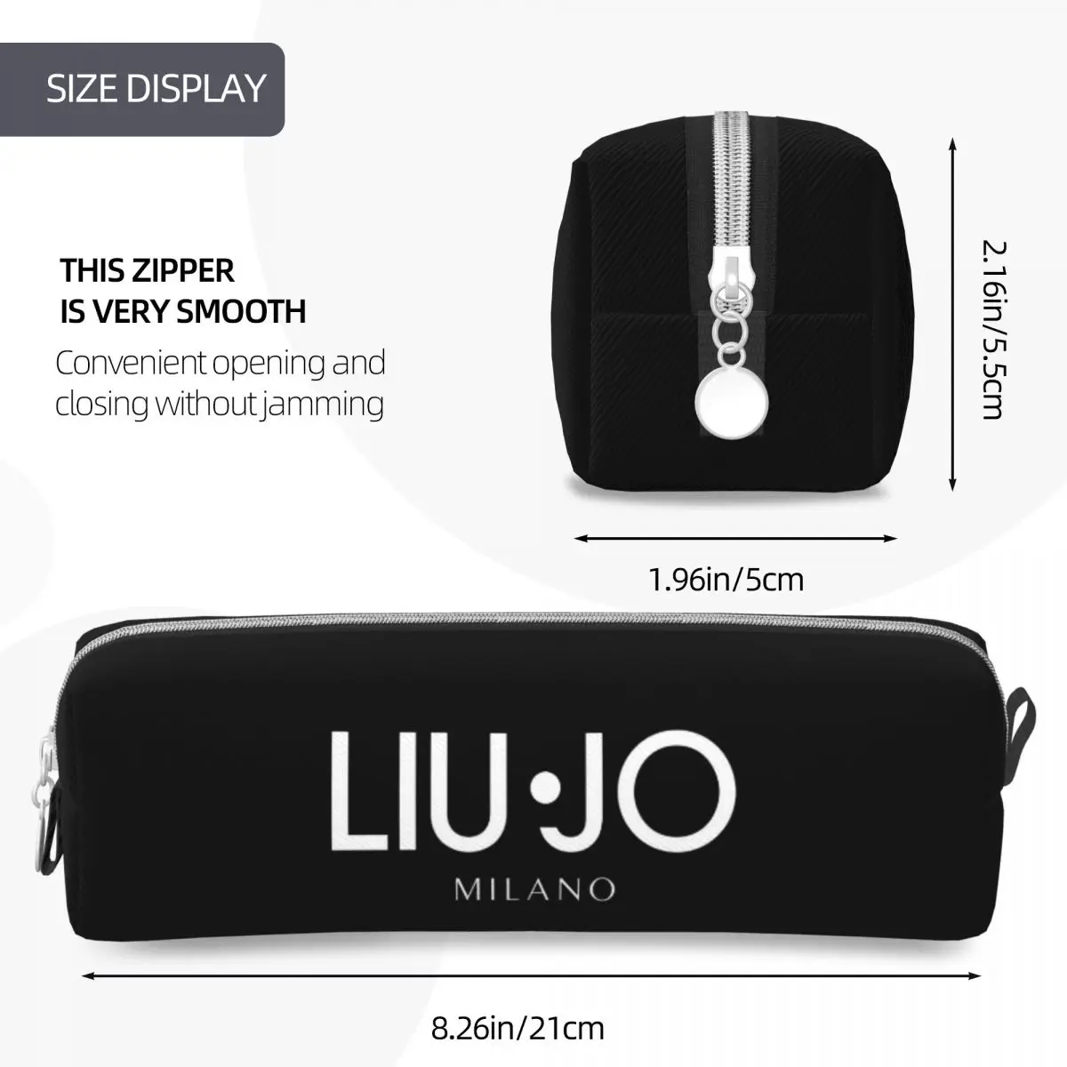 Liu Jo Pencil Cases Cute Luxury Brand Italian Pen Holder Bags Student Big Capacity Students School Zipper Pencilcases