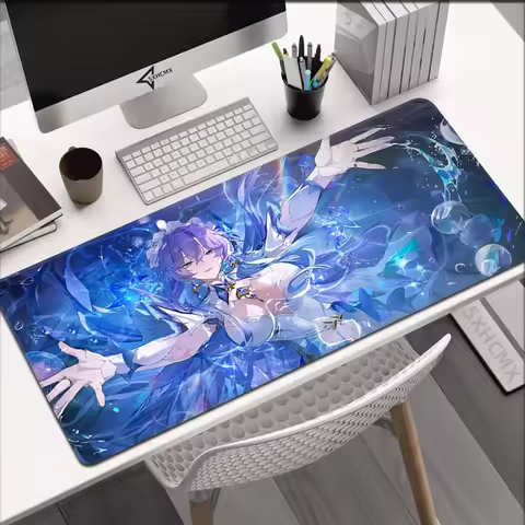 Cantarella Mouse Pad Game Wuthering Waves Mousepad Office Desk Pad Computer Gaming Accessories Stitch Edge Rubber Keyboard Mat
