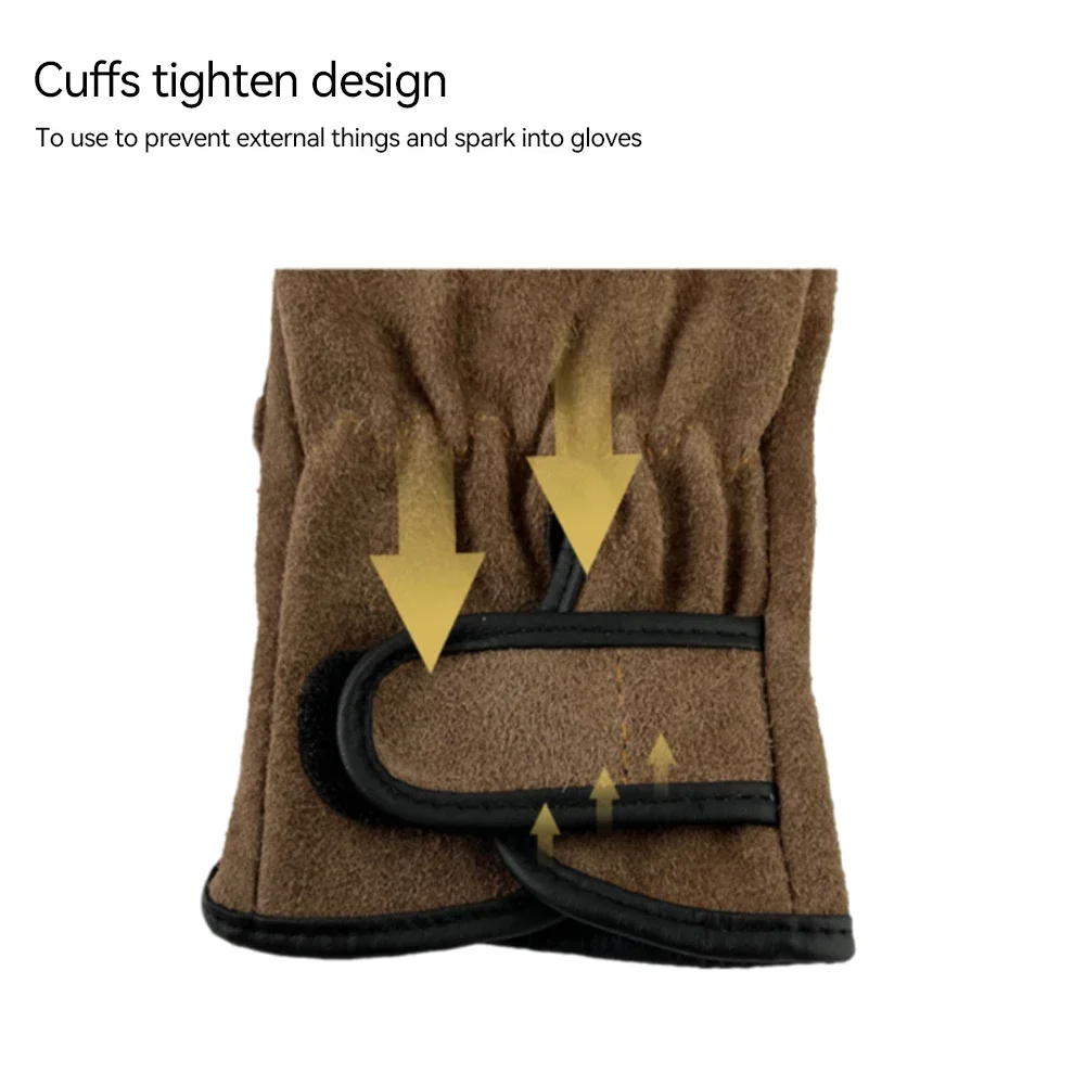 1 Paar Outdoor-Schutzhandschuhe für Gartenarbeit, Hofreinigung, Blumengarten, Leder, Anti-Dorn- und Unkraut-Schutz, Arbeitshandschuhe – Detail 6