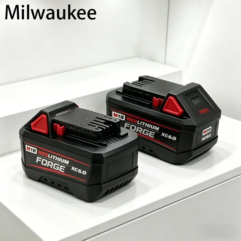 

Milwaukee 2026 100% Original M18 6Ah 8Ah Battery,18V RED Lithium-Ion Replacement Battery for 48-11-1860 2604-22 M18 Power Tools