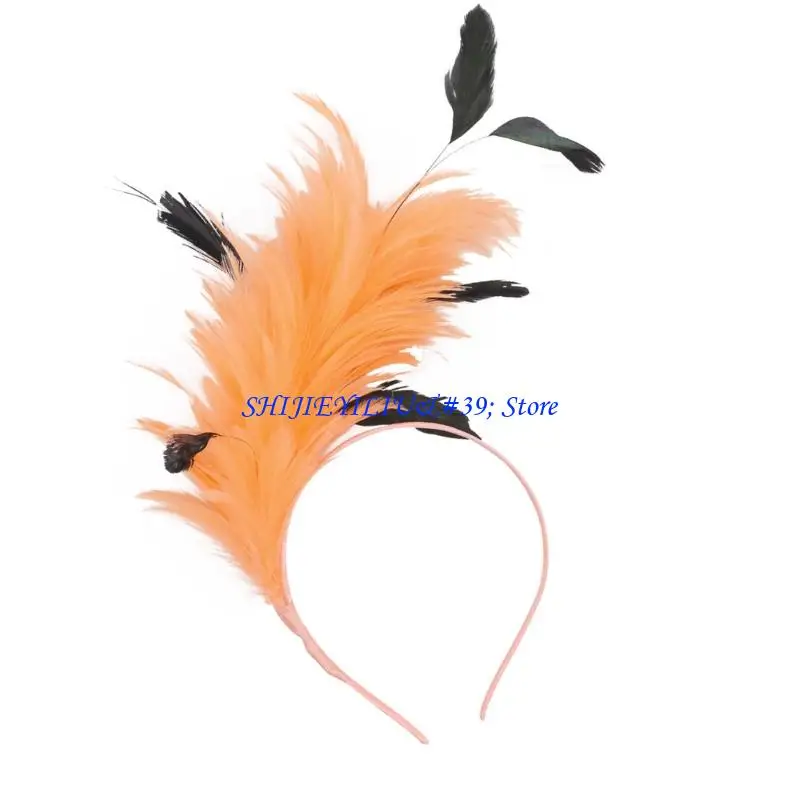 

E21F обруч для волос с цветным шлейфом для женщин и девочек, музыкальный фестиваль, карнавал, сбор событий