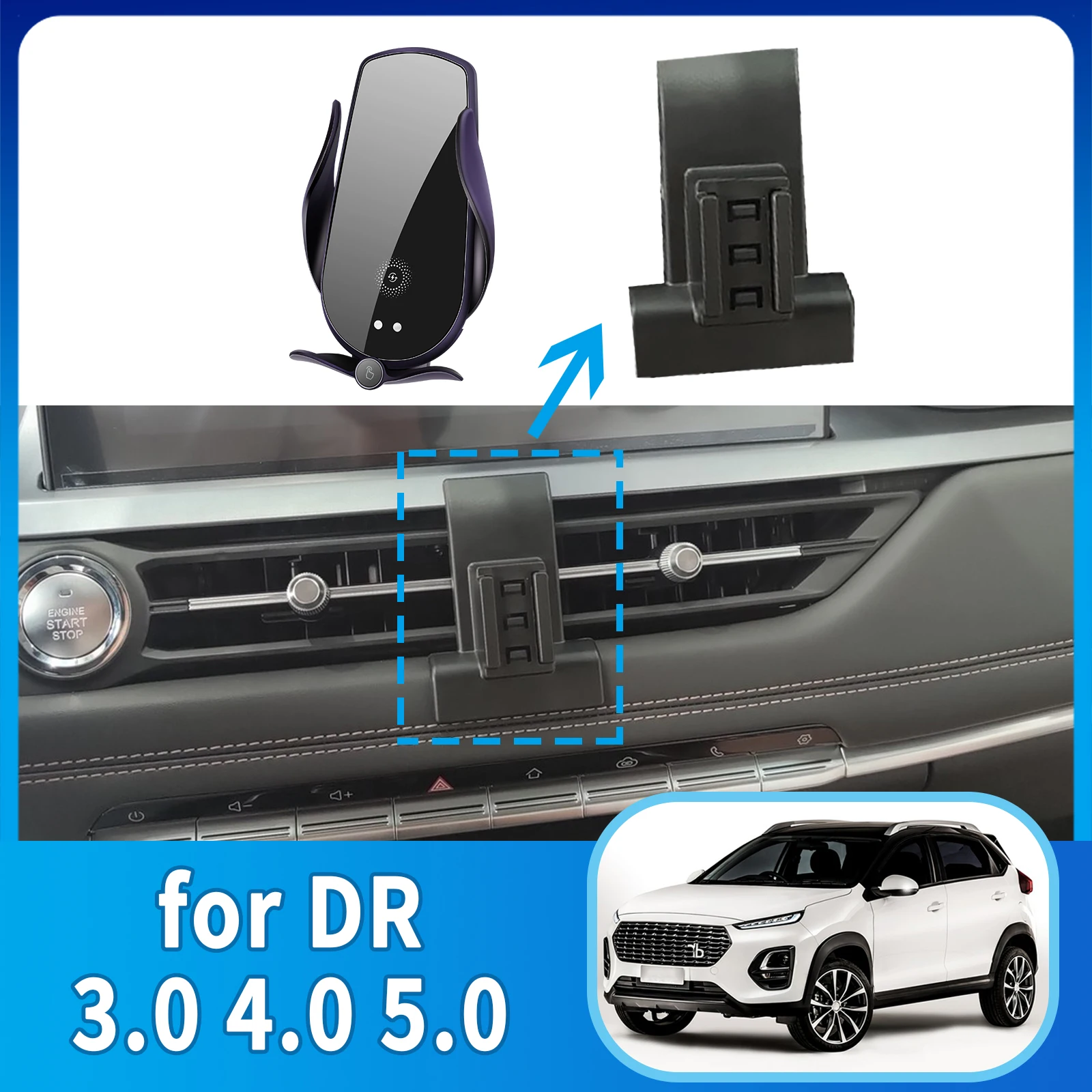 

Fit for DR 5.0 4.0 3.0 DR 3 4 5 GPS Bracket Navigation Stand Auto Car Mobile Phone Holder Accessories