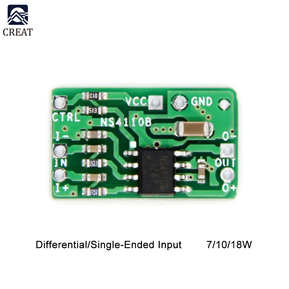 Differential Power Amplifier Board 18W 2x18W 2x10W Digital Class D/AB Audio Power Amplifier HT8696/7 NS4110B Amplifier Module