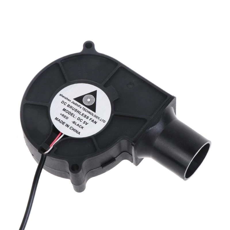 JU64 USB 5V Blower Fan  Blower with Speed Controller 2500RPM Mini Portable Blower Fan for BBQ Grill Cooking Fire-Stove
