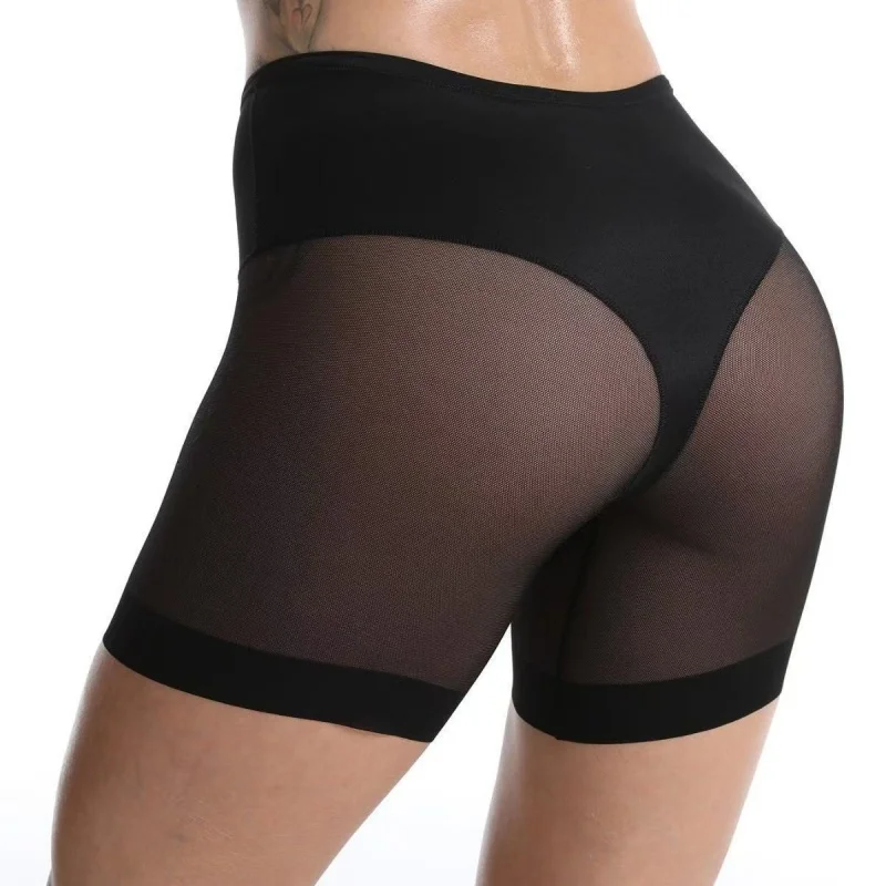 Women's Safety Short Pants High Waist Tummy Control Shorts Sheer Mesh Slimming Shaper Pants Buttery-Soft Shapewear S-3XL image 3