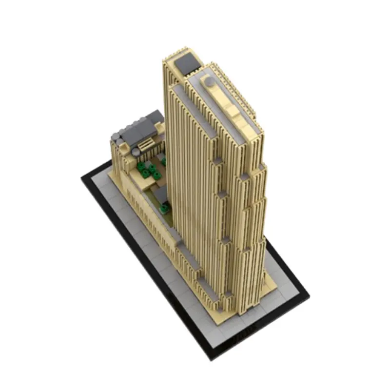 MOC-132936 (1712pcs) - Modern Architecture DIY Small Particle Assembly Building Blocks Educational Toy Model Gift Set/Ornament