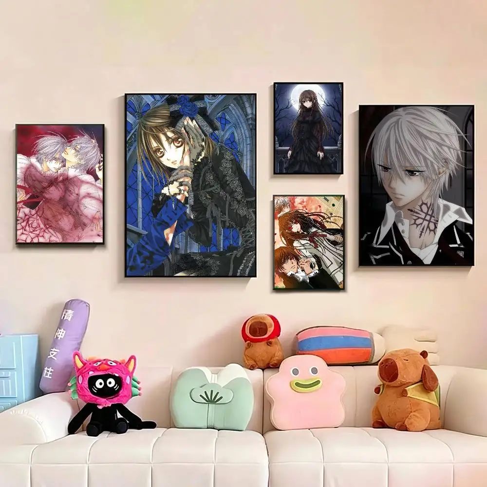 

1PC Anime V-Vampire K-Knight Poster Waterproof Wall Art Sticker For Bar Living Room Vintage Decor
