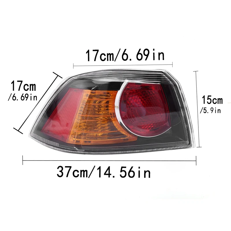 Car Outer Side Tail Light Rear Brake Light Turn Signal Lamp For Mitsubishi Lancer-EX EVO 10 07-14