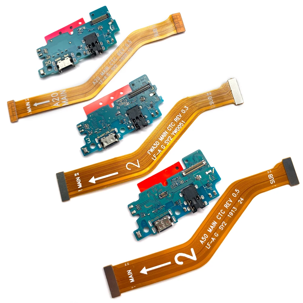 NEW USB Charge Port Charging Socket Connector Board Main FPC Connect Mainboard Flex Cable For Samsung A10 A20 A30 A40 A50