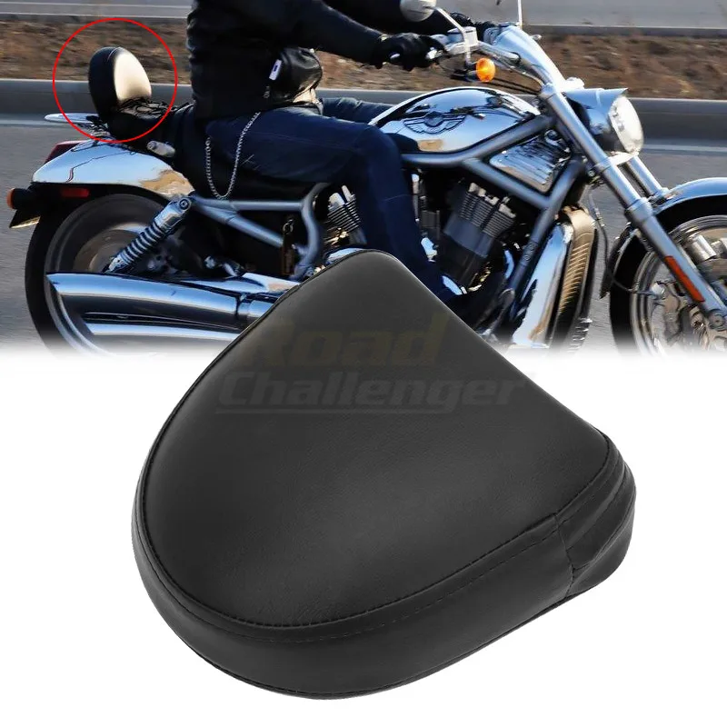 

Black Motorcycle Backrest Sissy Bar Cushion Pad For Honda Yamaha Suzuki Kawasaki Harley Sportster Bobber Accessories