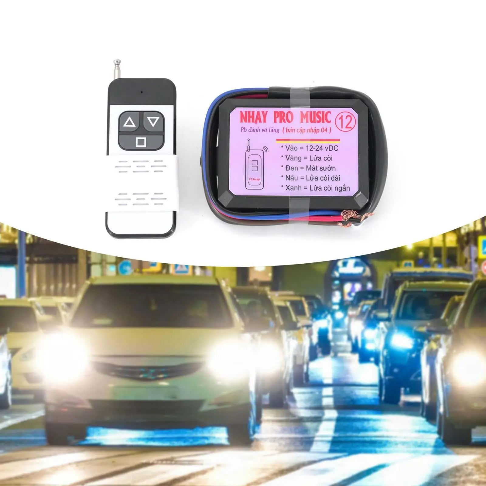 

Car Trumpet Controller Electronic Trumpet Controller 12 Sounds Lightweight Easy