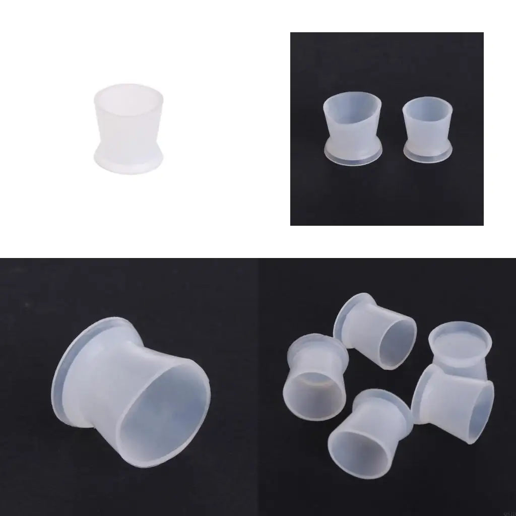 Multi-function 5 Pieces/Set Silicone Cups Ink Color Caps Tattoo Pigment Makeup Permanent Cosmetic Mold Caps for DIY Tool