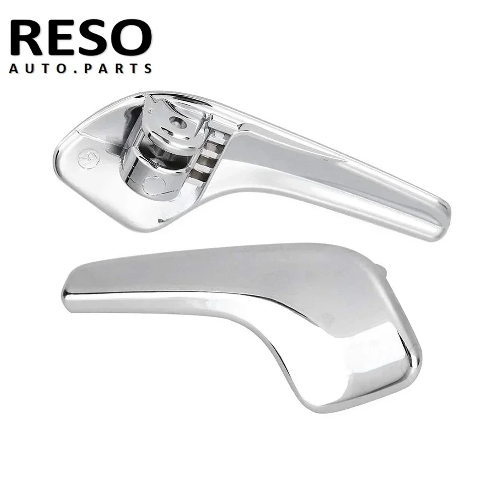 RESO  13297814 13297813  Aluminum Plated Plastic  Stainless Interior Door Left Right Doors Handle for Opel Corsa D 2006-2014