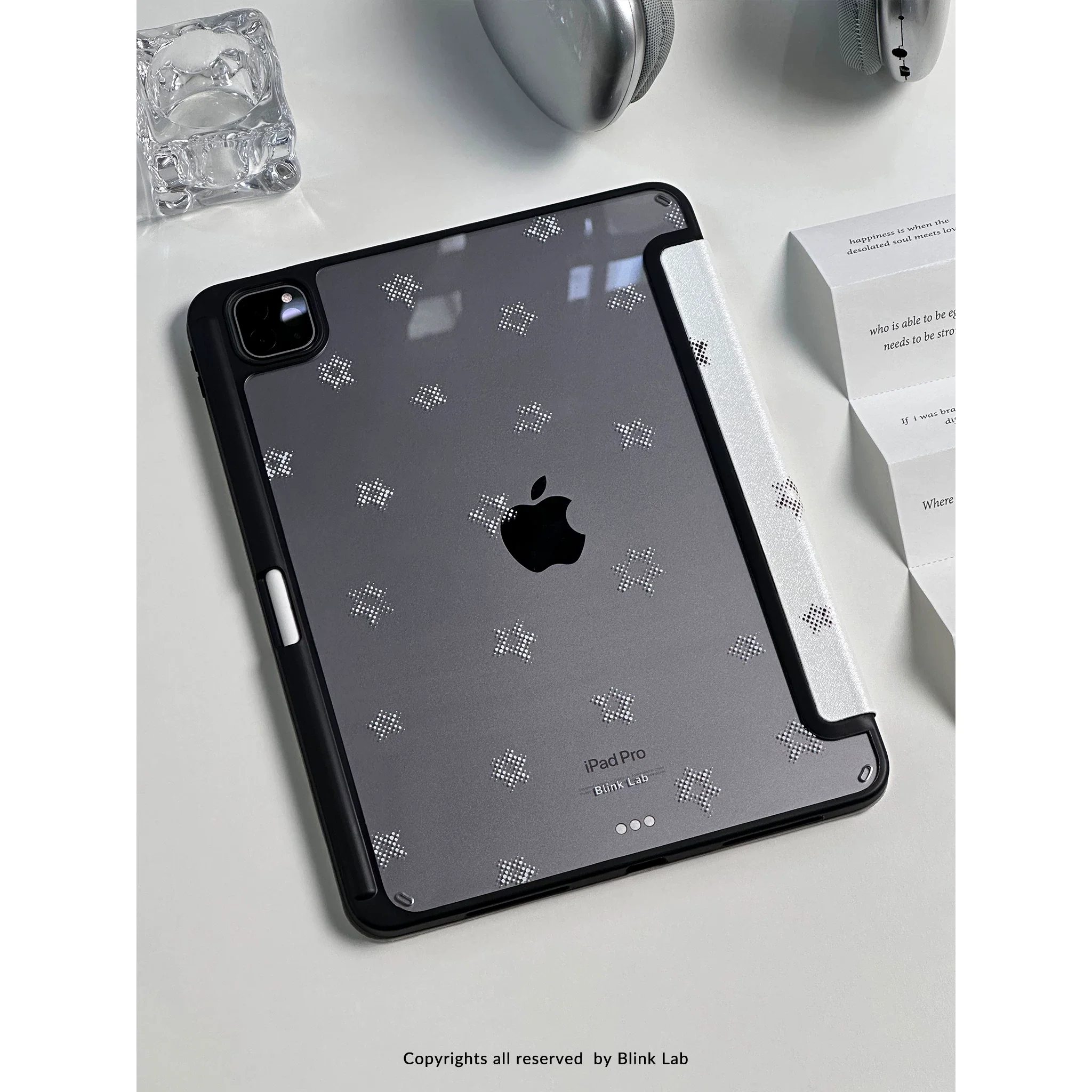 Black and White Cat Minimalist Design ins Cute For iPad Case iPad Air 11 10 9 8 7 6 5 Pro Mini 10.2